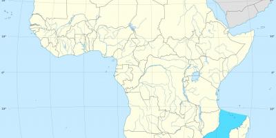 Canal de Mozambique, áfrica mapa